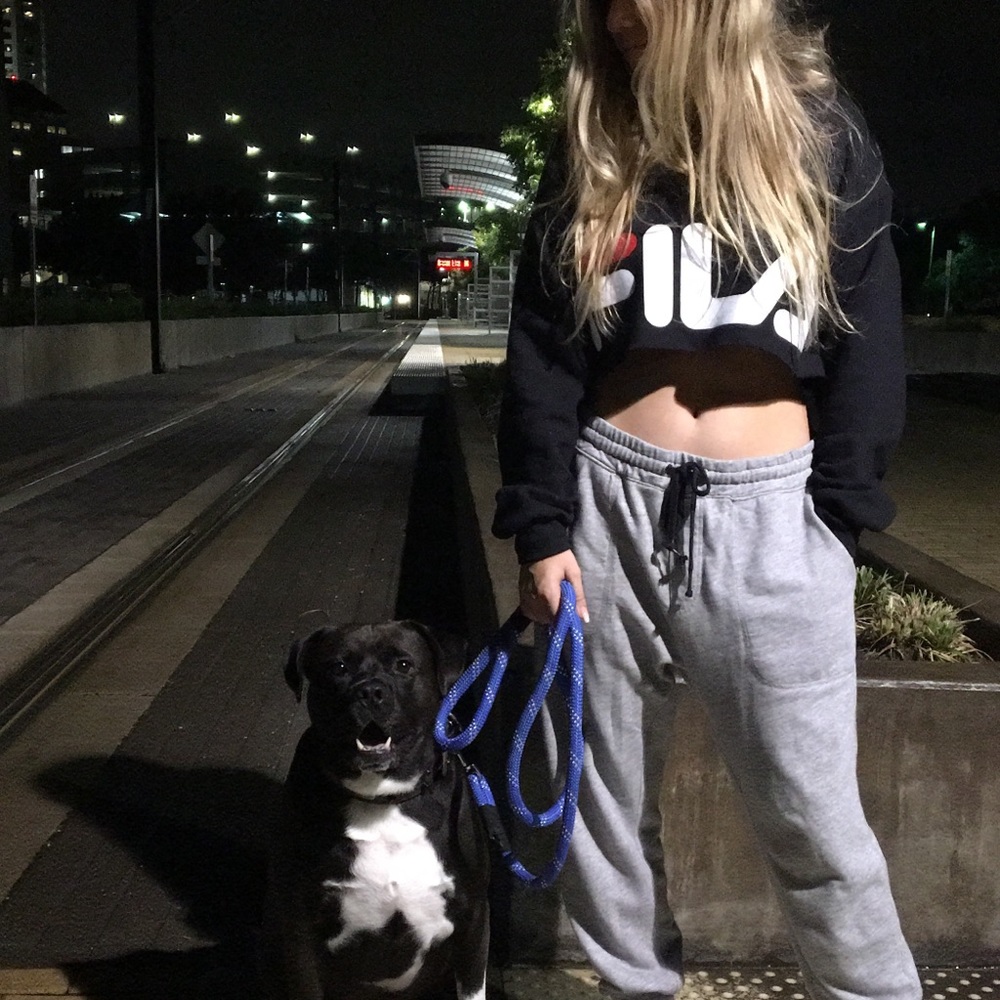 Fila crop top hoodie